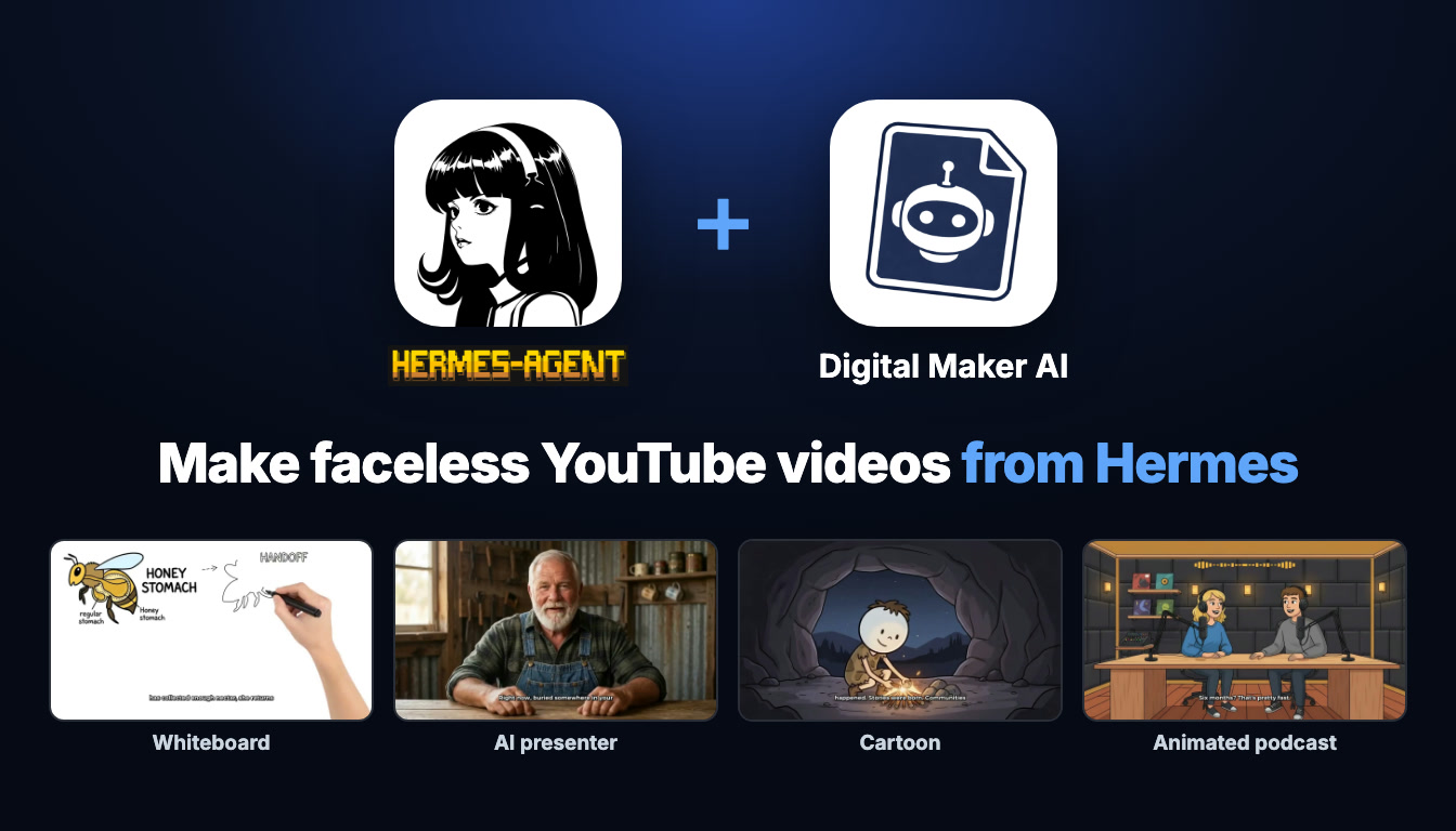 Hermes Agent MCP: Make AI Presenter Videos by Asking